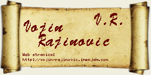 Vojin Rajinović vizit kartica